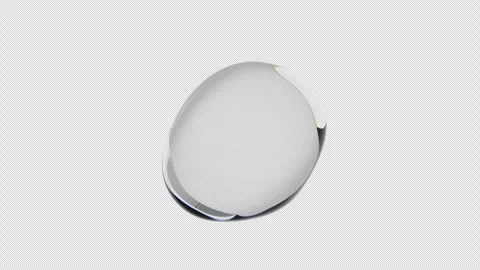 Realistic water bubble on a transparent background. Stock Footage 336416578