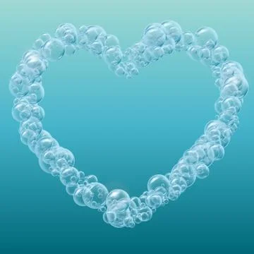 Realistic water bubbles background Ilustración de archivo