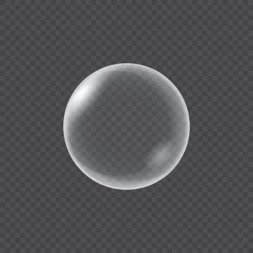 Realistic water bubbles isolated Stockillustratie