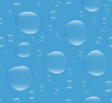 Realistic water bubbles seamless pattern, endless background. Soap , drops .. 스톡 일러스트