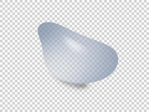 Realistic water drop isolated on transparency background ep11 Illustrazione stock