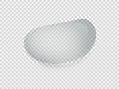 Realistic water drop isolated on transparency background ep07 Stock Illustration