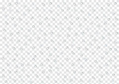 Realistic water drop pattern vectors isolated on transparency background ep75 Stock Illustration