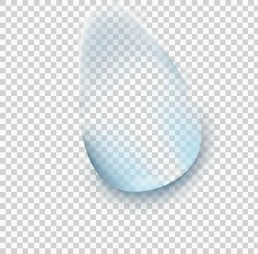 Realistic water drops on transparent background. droplets of rain or dew, w.. Stock Illustration