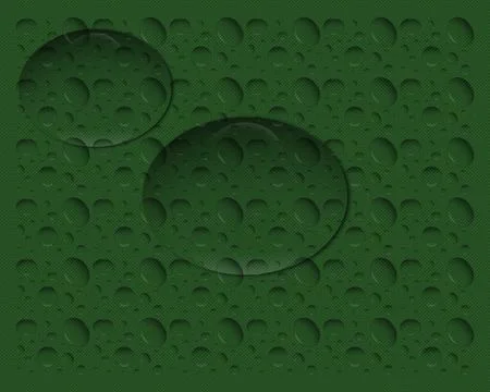 Realistic water vector realistic bubble raindrop illustration. Rain drop Stock Illustration