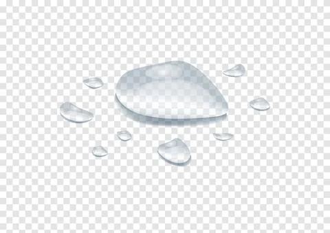 Realistic waterdrop vectors isolated on transparency background ep79 Stock Illustration
