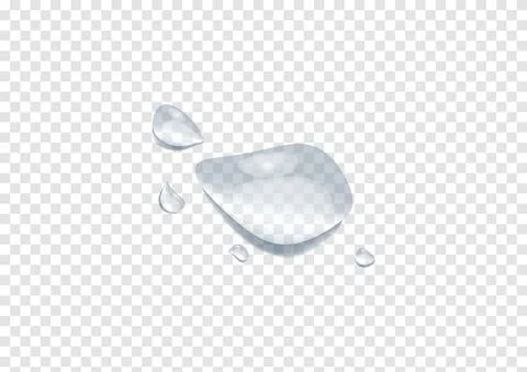 Realistic waterdrop vectors isolated on transparency background ep84 Stock Illustration