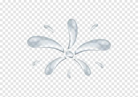 Realistic waterdrop vectors isolated on transparency background ep102 Stock Illustration