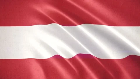 Realistic waving flag of Austria. Seamless Loop. Stock Footage 172143045