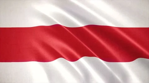 Realistic waving flag of Belarus. Seamless Loop. Stock Footage 172138911
