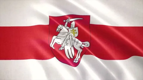 Realistic waving flag of Belarus. Seamless Loop. Stock Footage 172138980