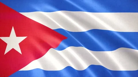 Realistic waving flag of Cuba. Seamless Loop. Stock Footage 172139152