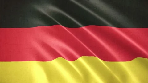 Realistic waving flag of Germany. Seamless Loop. Stock Footage 172139290