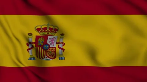 Realistic Waving flag of Spain Stock Footage 149790838