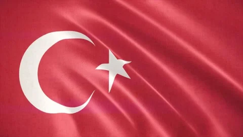 Realistic waving flag of Turkey. Seamless Loop. 動画素材 172140047