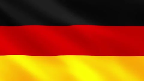 Realistic waving Germany flag. Slow motion. Close up. Flag background. 29,97 fps Stock Footage 172288225