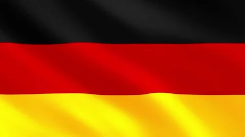Realistic waving Germany flag. Slow motion. Close up. Flag background. 59,94 fps Stock Footage 172288242