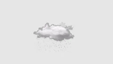 Realistic weather icon animation on an a... | Stock Video | Pond5