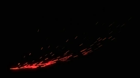 Realistic welding fire is distributing from left to right. This CGI element is i Vídeo Stock 142994404