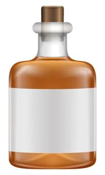 Realistic whiskey bottles Stock Illustration