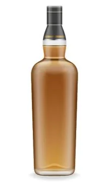 Realistic whiskey bottles Stock Illustration