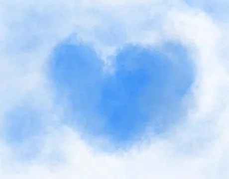 Realistic white cloud on blue sky background ep03 Stock Illustration