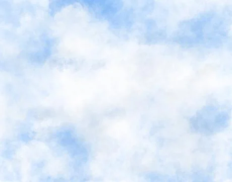 Realistic white cloud on blue sky background ep02 Stock Illustration