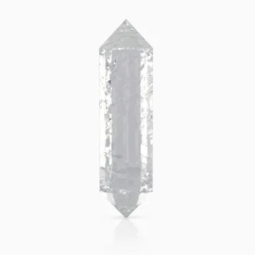 Realistic white crystals Stock Illustration