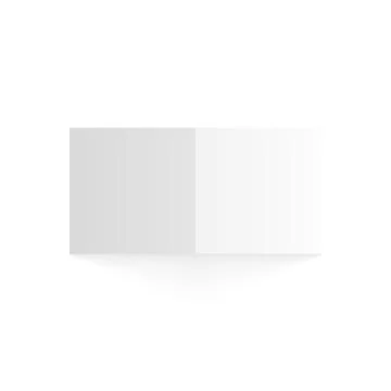 Realistic White Cube Stock Illustration