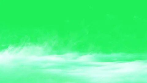 Realistic white mist on green background Stockbeeldmateriaal 142775228