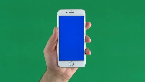 Realistic white mobile phone, vertically Stock-Footage 86806545