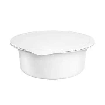 Realistic white mock up blank plastic container Stock Illustration