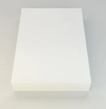 Realistic White Package Box. For Software, electronic device and other products イラスト素材