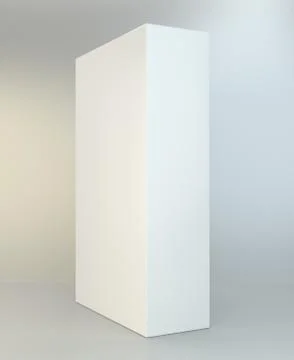 Realistic White Package Box. For Software, electronic device and other products イラスト素材