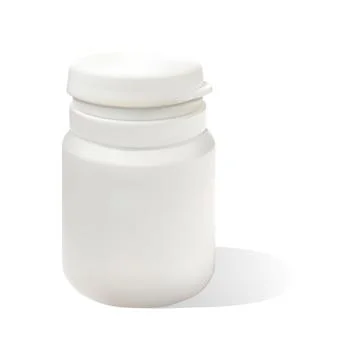 Realistic white plastic bottle. Mock Up Template Illustrazione stock