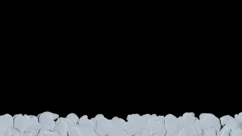 Realistic White Smoke Rising over an Alpha Channel. Abstract Fume Reveal. Stock Footage 120585341