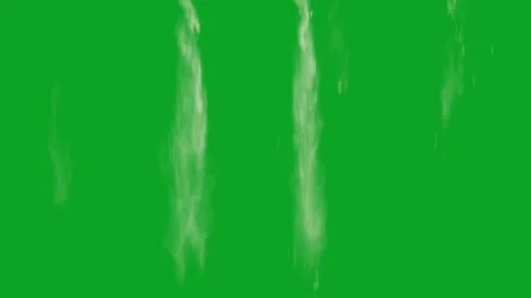 Realistic white smoke trails falling vertically on a green screen for compositin Stock Footage 332762077