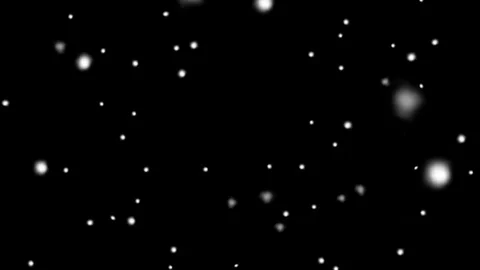 Realistic White Snow falling on a black background. Stock Footage 128628508