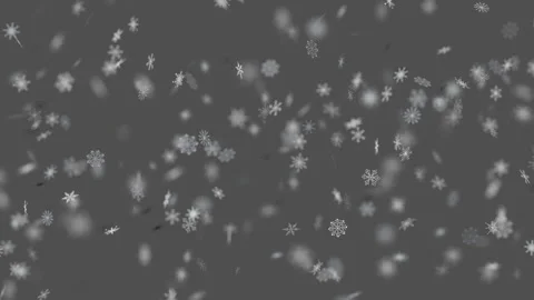 Realistic White Snowflakes Falling Cold Winter Abstract Dark 스톡 동영상 346919004