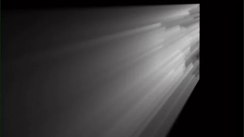 Realistic White Sunrays Streaming from Side Angle on Black Background Vídeos de archivo 333642335