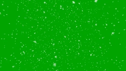 Realistic white Winter snow falling on a green screen background 動画素材 118504759