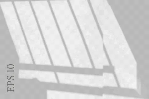 Realistic window hallway shadow. Multiply Overlay effect Ilustración de archivo
