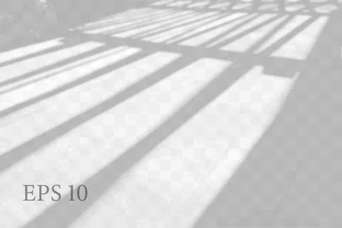 Realistic window hallway shadow. Multiply Overlay effect Ilustración de archivo