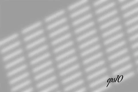 Realistic window shadow. Multiply Overlay effect. Long Stock Illustration