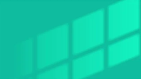 Realistic window shadow overlay effect on turquoise wall background Stock Footage 339081219