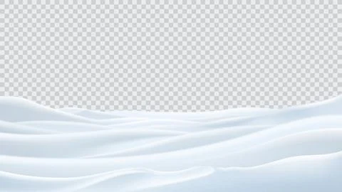 Realistic winter snow landscape template Stock Illustration
