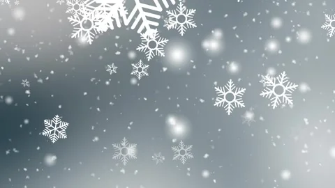 Realistic Winter Snowflakes Falling with Soft Blur Particles 4k stock video. Stock-Footage 337333115
