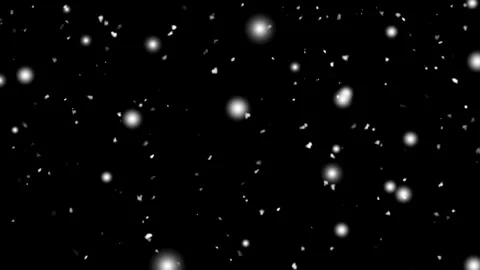 Realistic Winter Snowflakes Falling with Soft Blur Particles 4k stock video. Видео 337333122