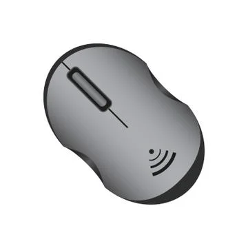 Realistic wireless mouse. icon. vector design Stock Illustration