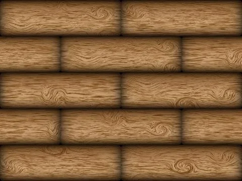 Realistic wood texture Stock Illustration